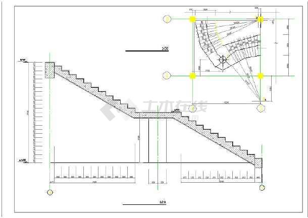 【遂宁市】某商场钢筋砼螺旋楼梯结构图