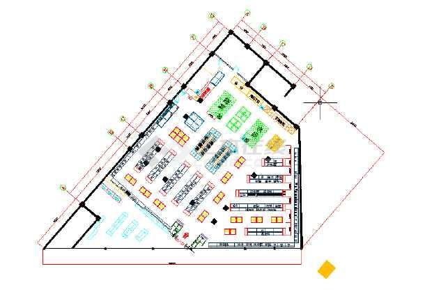 天隆超市平面布局图