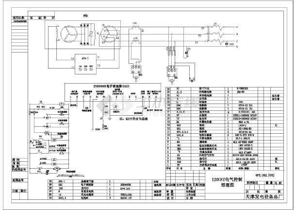 柴油发电机组应急电气控制图(二次原理)