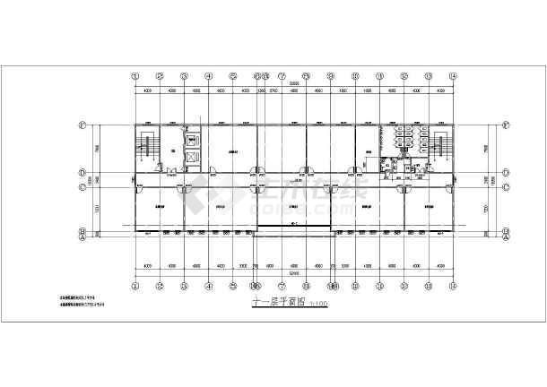某地某12层框架结构学校综合楼设计方案图
