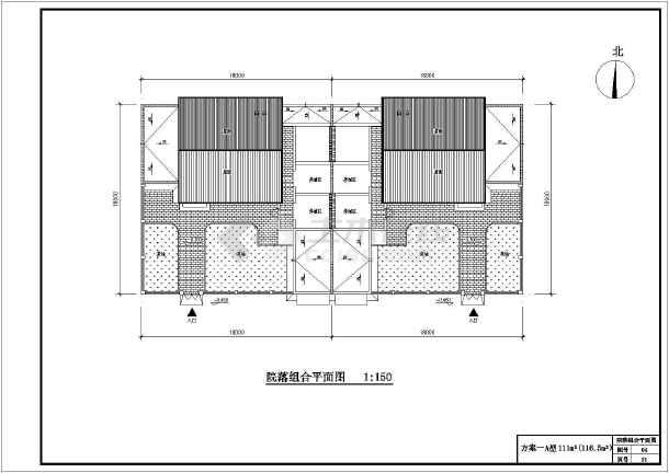 某新农村单层住宅楼建筑设计方案图(五套)_ca