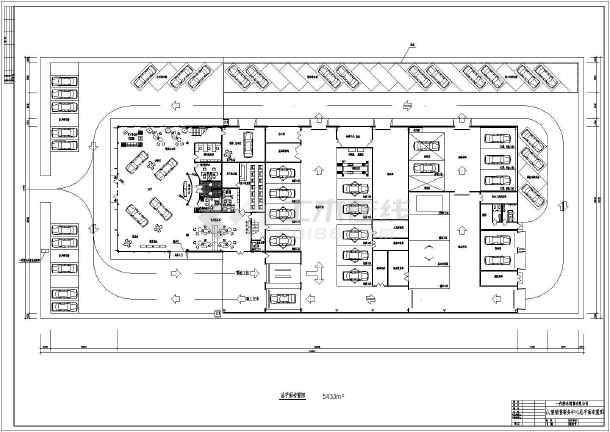 某地区两层汽车4s店建筑设计方案图