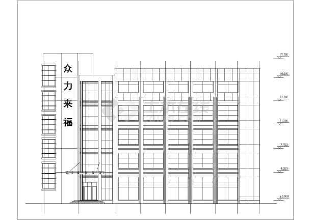 某地五层框架办公楼建筑方案设计图纸