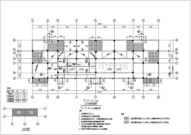 某三层联排别墅建筑结构施工图