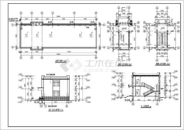 二层办公楼建筑图纸