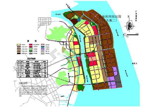 某地新城区总体规划图纸(含图例)