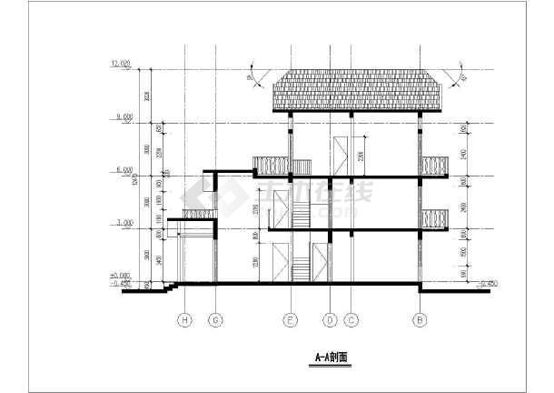 74米 宽14.49米农村自建房建筑结构图