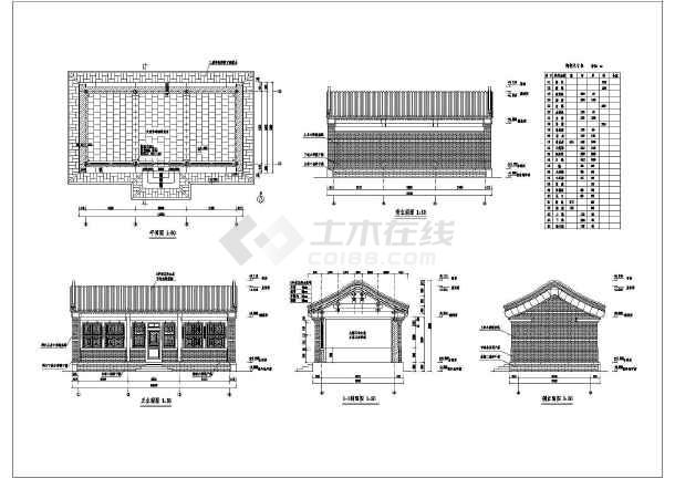 全套仿古建筑图纸-木结构