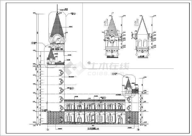 某8层框架结构基督教堂(福音堂)建筑施工图
