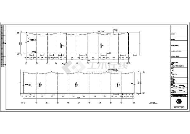 【建筑设计施工图】某地单层框架结构仓库建筑设计施工图_cad图纸下载