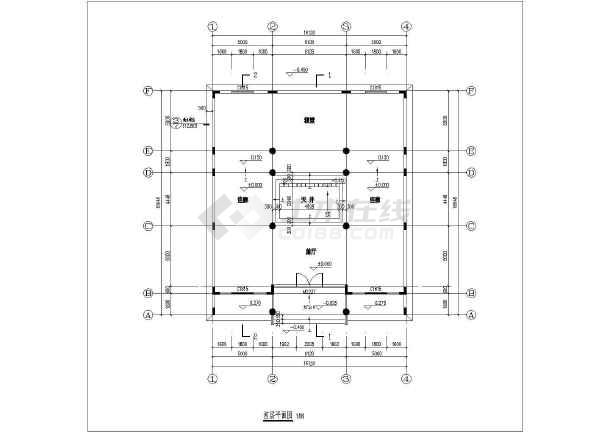 【传统风格】单层小祠堂建筑施工设计工图