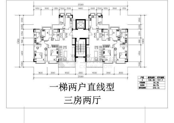 几十套经典多层与小高层单体户型参考图户型cad平面设计图(有电梯,无