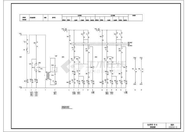 01D303常用水泵控制电路图集_cad图纸下载