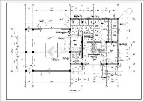 某地一层公厕及垃圾中转站建筑方案设计图