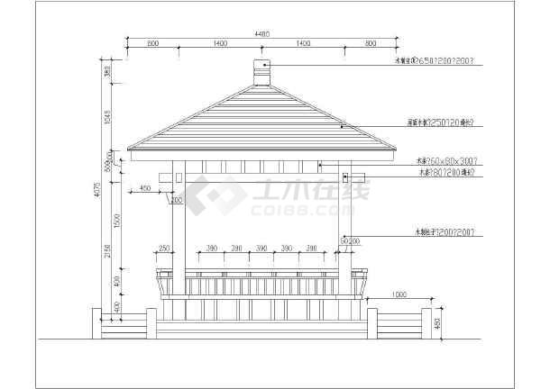 园林设计中常用的各种亭子详细施工图
