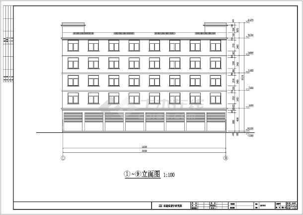 某地五层框架结构综合办公楼建筑设计方案图