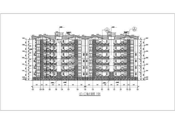 重庆6层混合结构住宅建筑设计施工图_cad图纸
