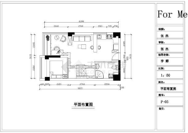 100平米4室一厅设计图展示
