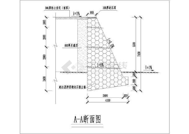 非常详细的挡土墙cad结构大样设计图