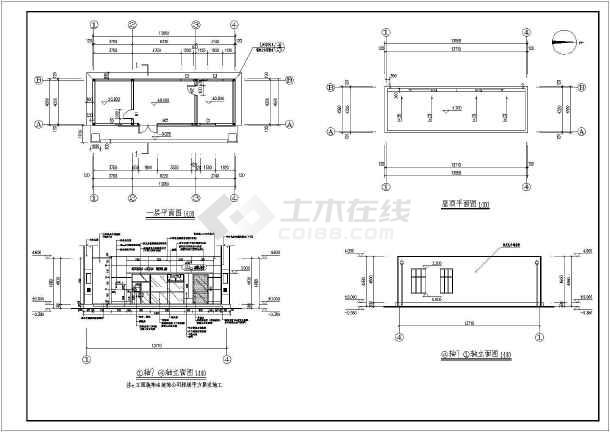 加油站建筑结构施工图纸图片2