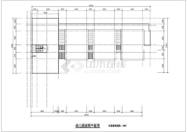 某地区三层9班幼儿园建筑平面设计