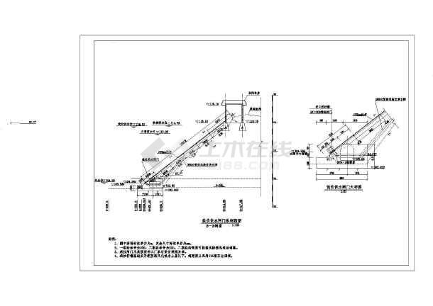 【施工图】水闸取(进)水口施工图_cad图纸下载_土木在线