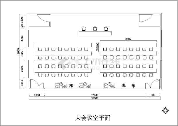 会议室cad平面图下载