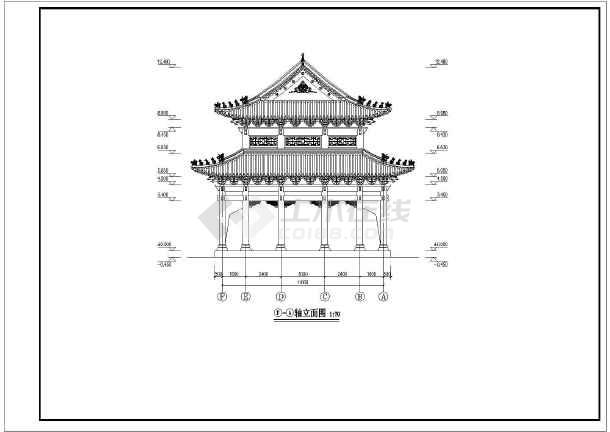 该图纸包括:建筑各层平面图,屋顶平面图,立面图,剖面图