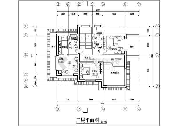 两层现代风格别墅建筑设计施工图纸