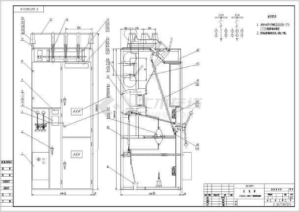某地区GG1A高压柜完整设计施工图纸