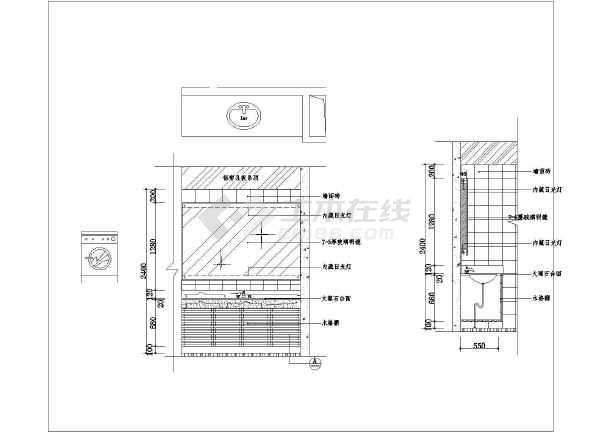 各种类型室内装修设计构造详图标准图库