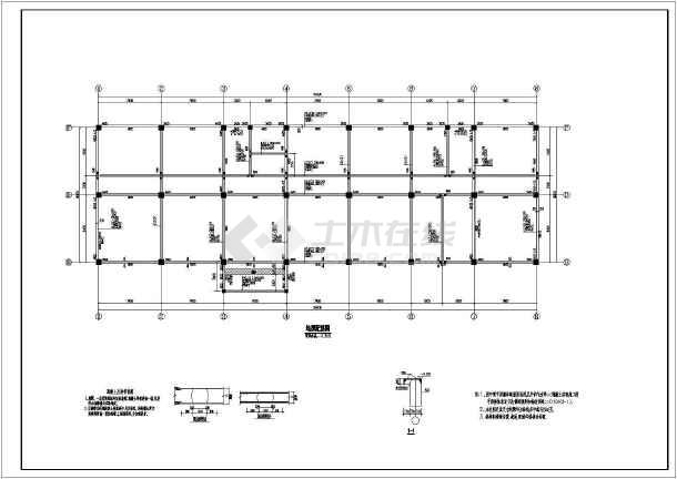 包括:结构设计总说明,基础平面图,基础详图,柱平面布置图,地梁配筋图