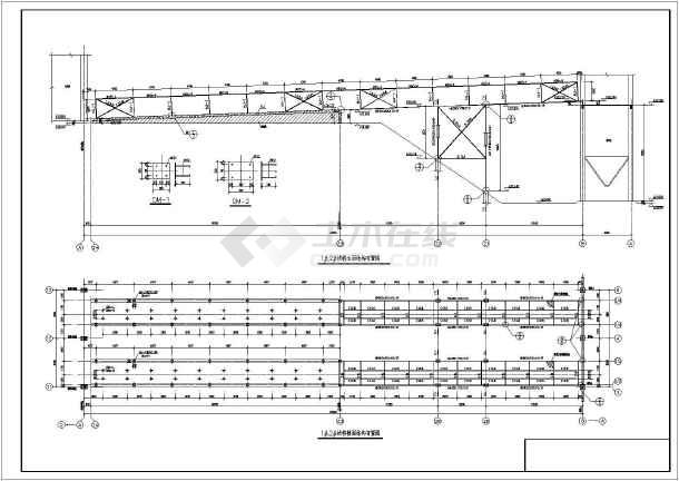 某煤矿公司皮带机栈桥结构施工图纸_cad图纸