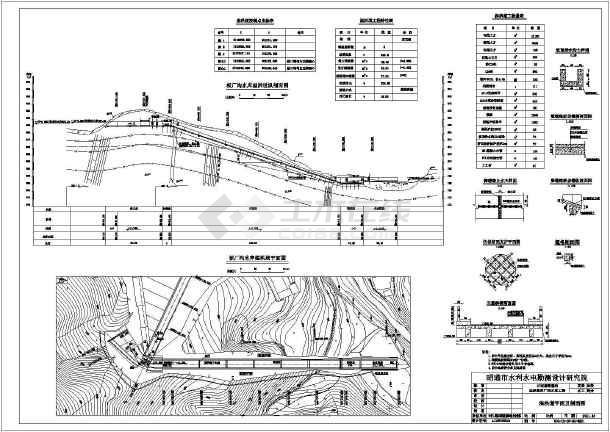 云南某水库工程初步设计溢洪道设计图