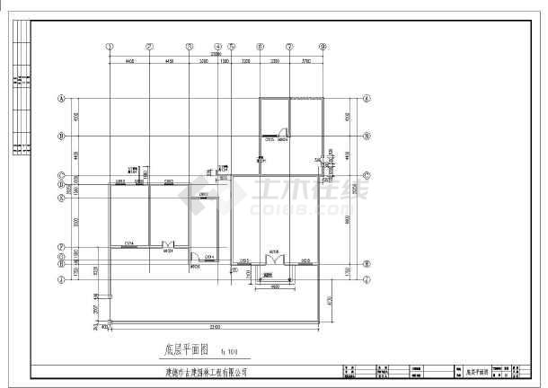 二层别墅建筑工程图纸