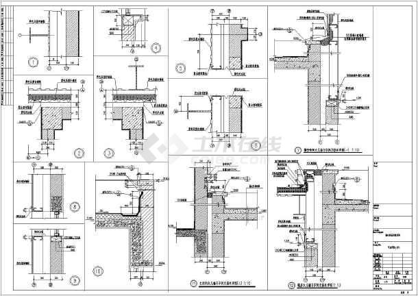 常用钢结构厂房中的各节点详图(共4张)_cad图