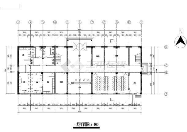 某地区四层办公综合楼建筑设计方案