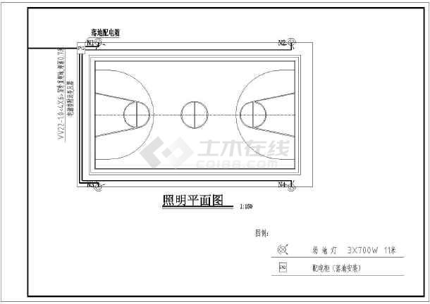 篮球场标准平面图