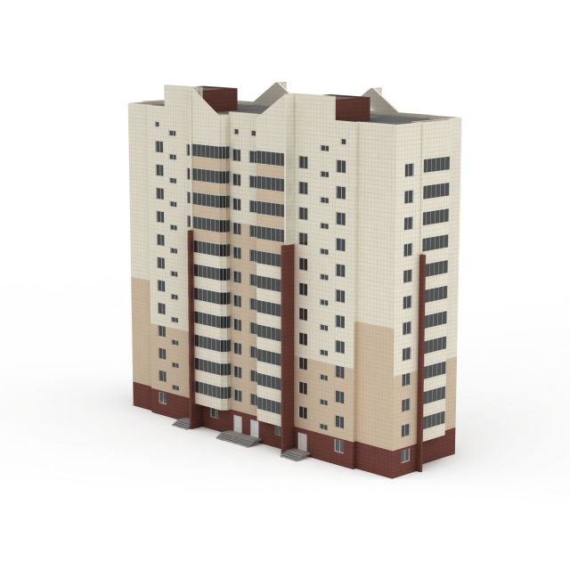 高层居民楼3d模型下载