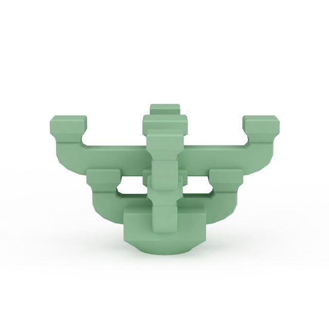 绿色斗拱模型