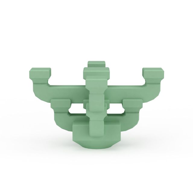 绿色斗拱3d模型下载