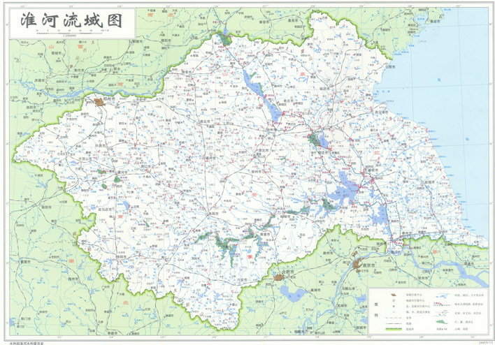 淮河流域水系图_CO土木在线软件下载