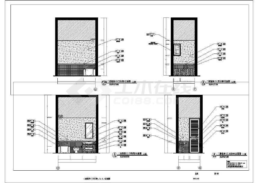 广东东南亚风格两层别墅室内精装修施工图附概念设计方案和软装方案