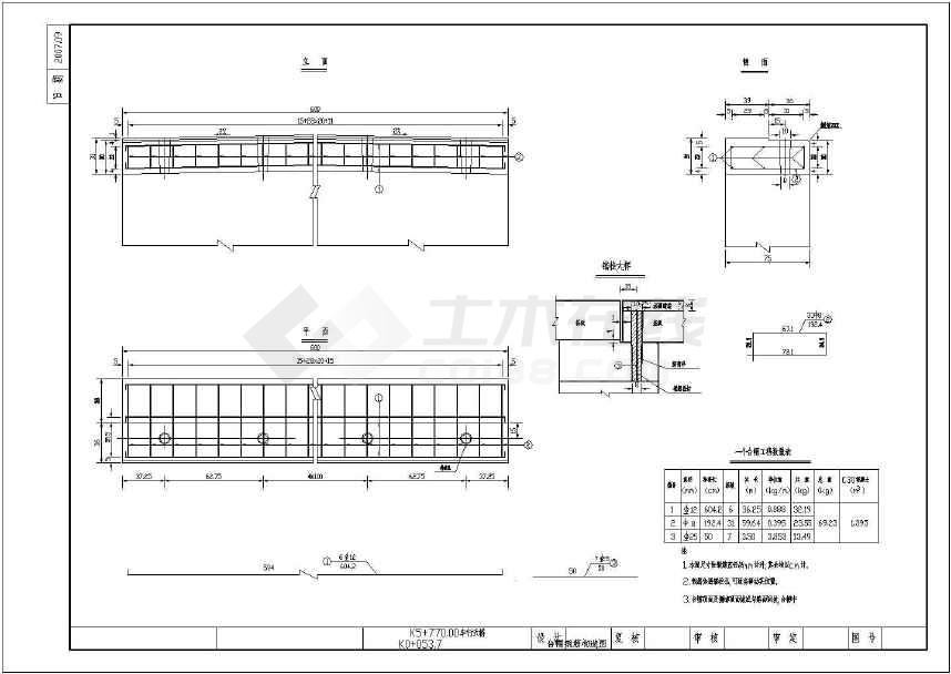 【黑龙江】公路盖板涵设计施工图纸(含工程数量表)