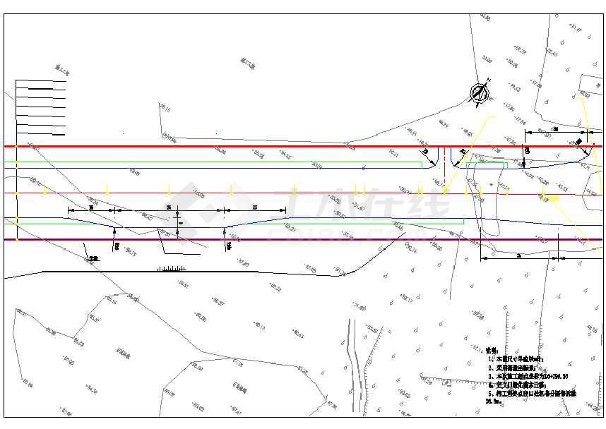 市政道路管网工程设计图(给水雨污水热力管 路