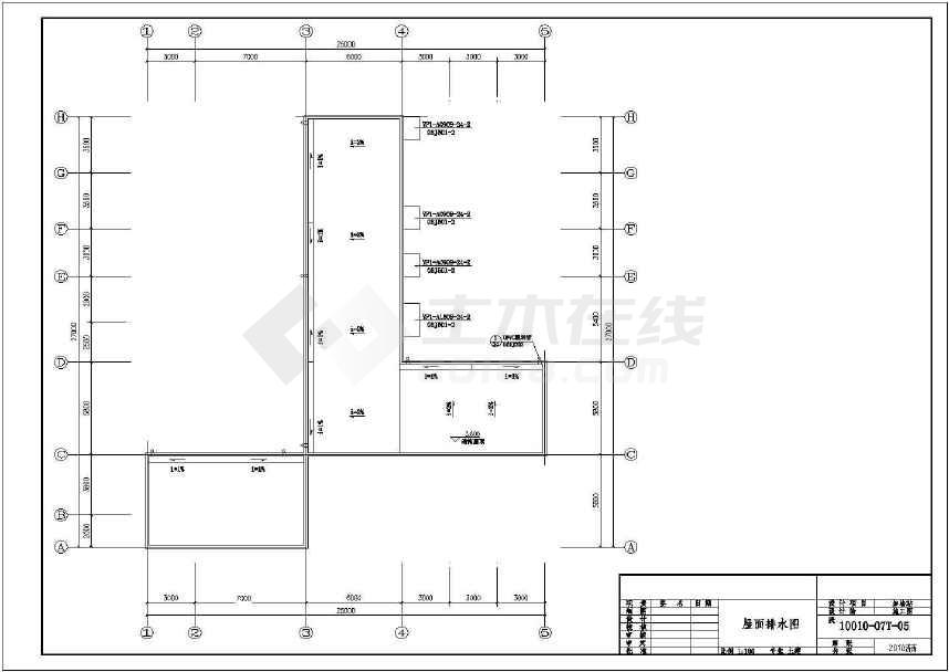 砖混结构加油站结构施工图(条形基础)