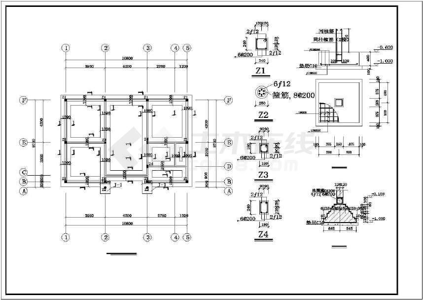 湛江二层砖混结构自建房结构设计方案图