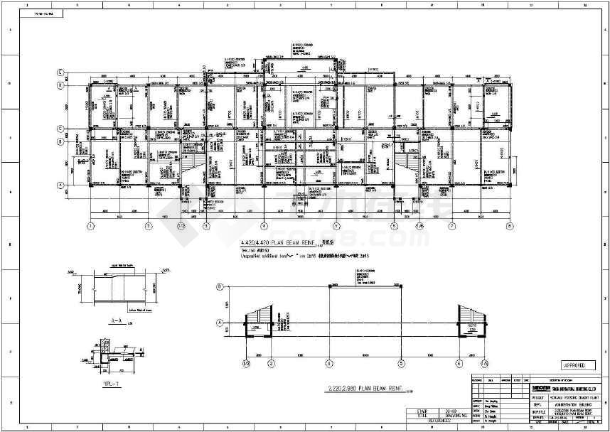 【江苏】某多层行政办公楼建筑结构图