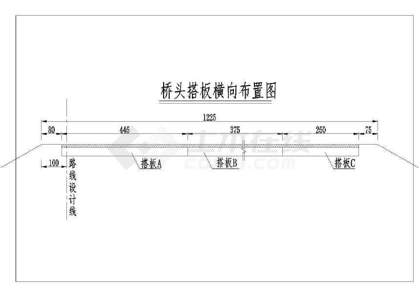 由于桥台与桥头路基存在不均匀沉降,所有桥梁均须在台后设置桥台搭板