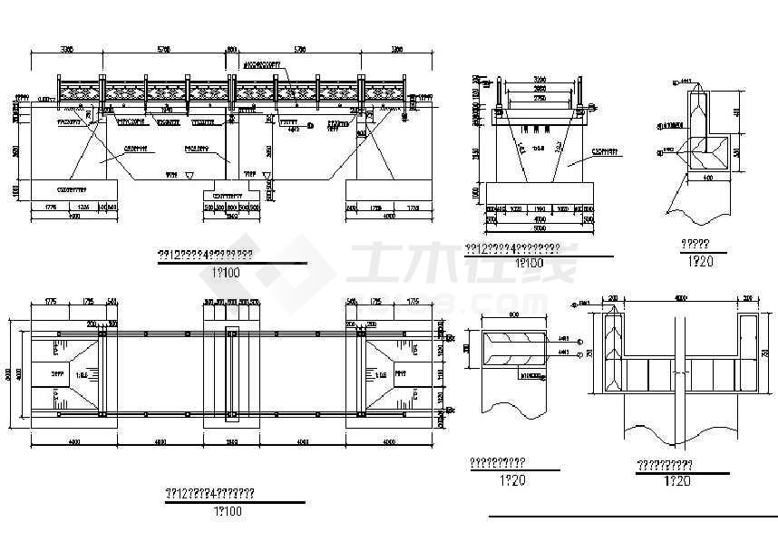 跨度2米3米4米6米农机桥结构钢筋图_其他图纸_土木在线